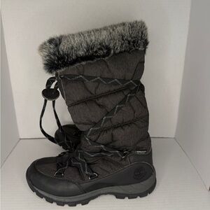 Timberland Black and Gray Winter Boots